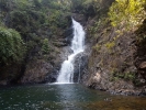 Hidden waterfall in the centre of the island