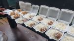 Preparing foodboxes for workers and victims