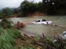 Pick up truck washed away