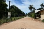 Dirt track at the back of the beach