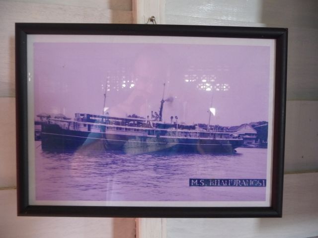 Early 20th C. passenger boat that used to visit the island