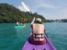 Paddling towards Koh Ngam