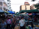 Fresh market traffic Phnom Penh