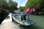 Fishing boat moored at Salakkok village