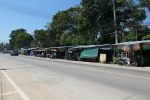 Foodstalls at the north end of the village
