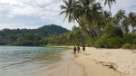 Looking west on the beach