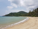 Looking west along the beach