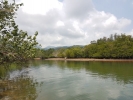 Lagoon behind the beach