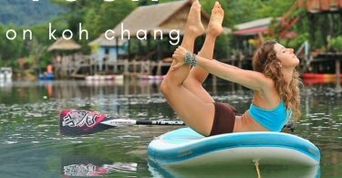 Practice yoga on Koh Chang on land or paddle board