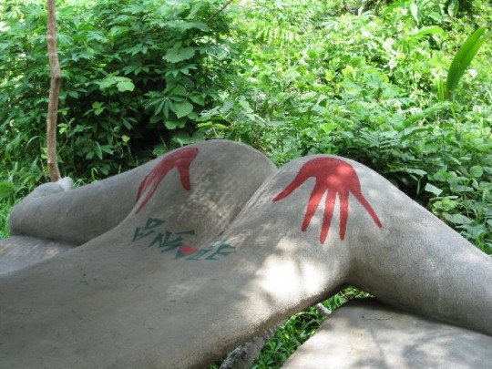 Insightful social commentary or handprints on an arse?  You decide.
