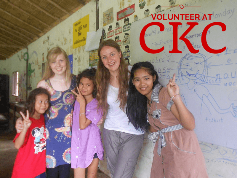 Volunteers at the Cambodian School on Koh Chang
