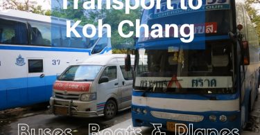 Buses and minibus to Koh Chang at Ekamai bus station