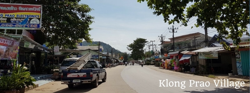 Roadside in Klong Prao village