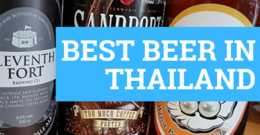 Three different craft beers that are made in Thailand