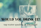 Glass of Bangkok tap water