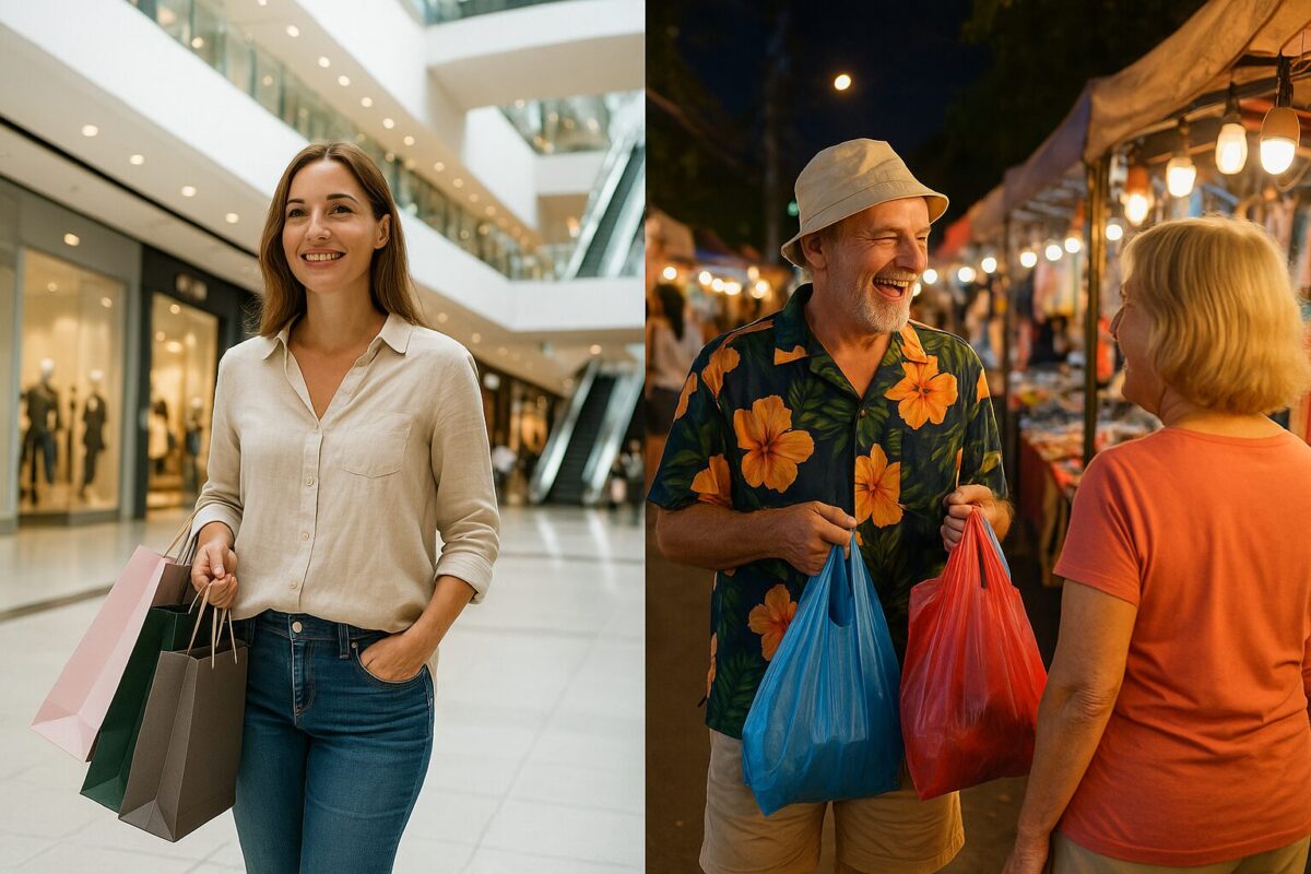 Expat shopping in Pattaya